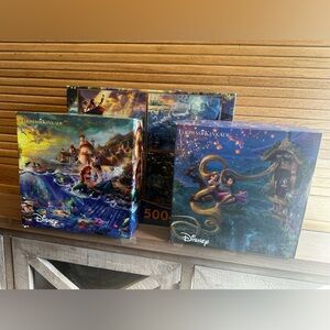 Disney Thomas Kinkade Colorful Puzzle Collection